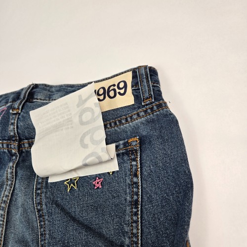 Gap 1969 Girls Limited Edition Embroidered Blue Jeans Sz 8 NWT - Picture 10 of 11