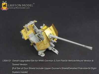 Sd.Kfz. 7/2 3.7cm Flak36- Non Armoured Driver's Cab (Dragon 6541) Griffon L35047