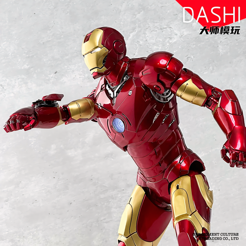 ✅ Figurine ZD Toys Iron Man MK3 1/5 36cm LED Marvel 10e Anniversaire Collection - Foto 3 di 8