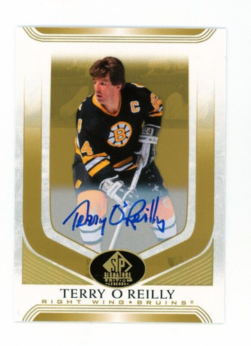 Terry Riley Autograph 2020-21 Upper Deck SP Signature Edition Legends - Gold Spectrum Foil ...
