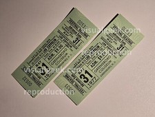 Set of 2 Led Zeppelin Concert Tickets May 31 1977 Greensboro N.C. Reproduction Set of 2 Led Zeppelin Concert Tickets May 31 1977 Greensboro N.C. Reproduction