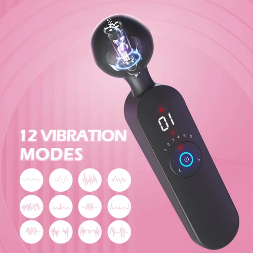Leistungsstarker Massagestab Vibrator Handheizung Massagegerät für Frauen Wiederaufladbar - Bild 8 von 14