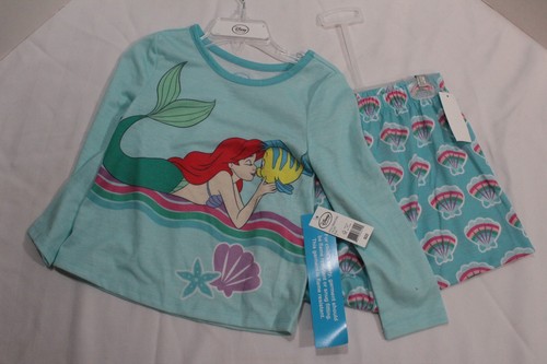 Disney Collection size 4 Little Mermaid 2-piece pajama sleep set Ariel Flounder