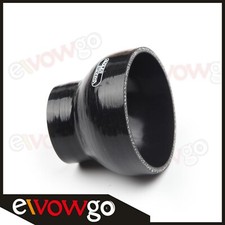 4 To 2.5 Id Silicone Hose Coupler Turbo Intake Straight Pipe Reducer Black
