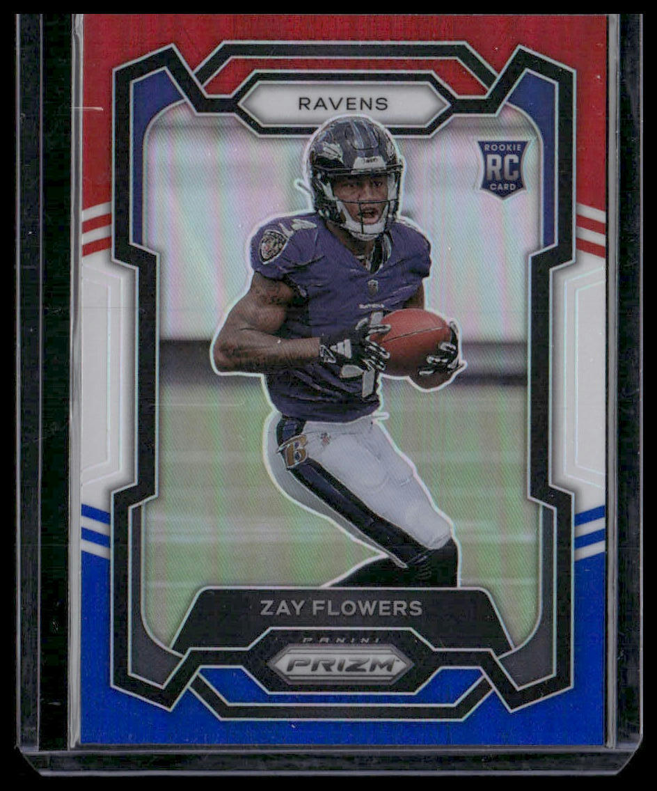 2023 Panini Prizm #307 Zay Flowers Red White and Blue | eBay