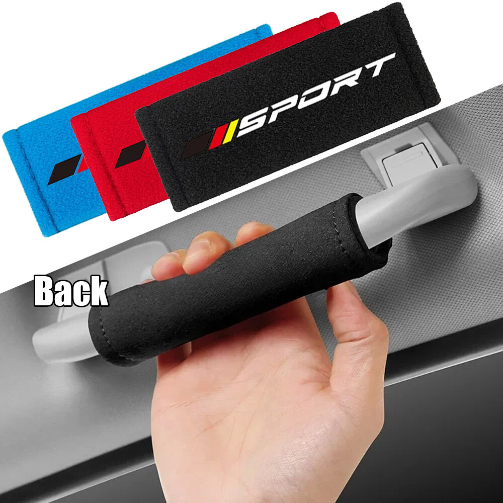 2Pcs Fluff Car Interior Roof Door Handle Armrest Protector Cover Car Accessories