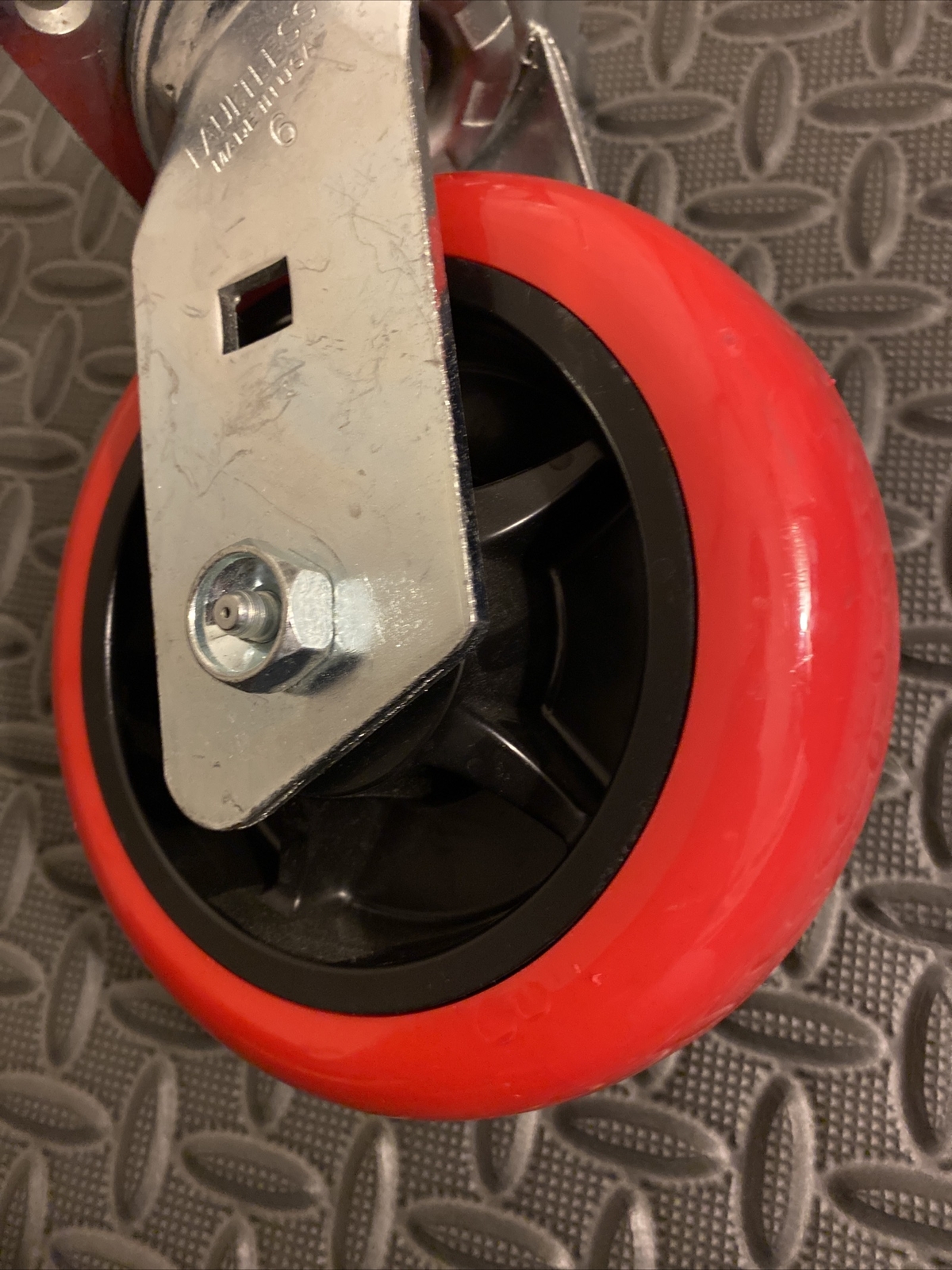 Faultless Swivel Plate Caster 6" Polyurethane Wheel eBay