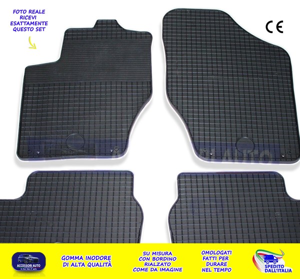 Matten C4 Von 2010> Teppiche FüR Auto Gummi Auf Messen Set Schwarz Von 4-image
