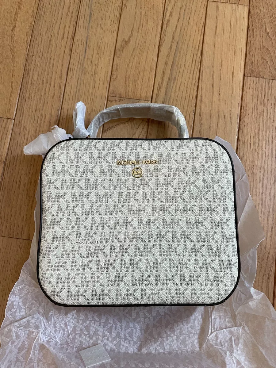 Michael Kors Jet Set Charm Collection Top Handle Crossbody In VANILLA ACRN NWT