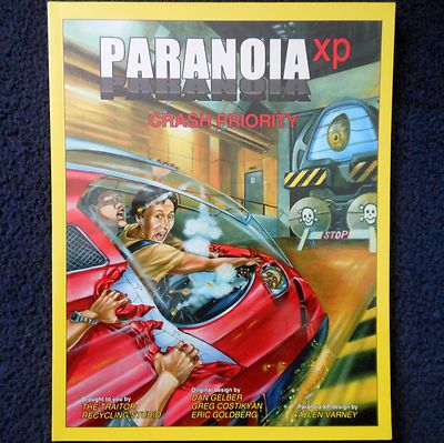 2004 Crash Priority Paranoia XP Adventure Modul Mongoose Sci Fi RPG MGP 6633