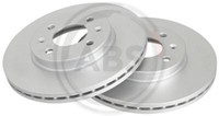 2X A.B.S. 18338 Bremsscheibe Vorne FüR Hyundai KIA