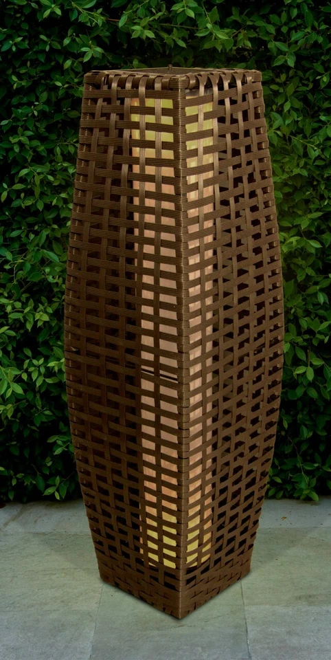 Solar Rattan Optik 69cm LED Leuchte Außen Garten Terrasse Stehlampe Laternen Neu - Bild 3 von 4