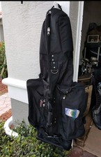 Golf case DATREK Travel bag clubs black wheels work perfectly . see pictures for