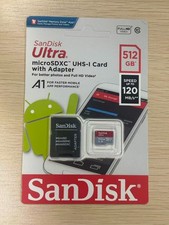 SanDisk Ultra 512GB Micro SD SDXC C10 A1 UHS-1 4K HD 120MB/s Memory Card - New