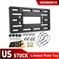 Universal Front Bumper License Plate Mount Bracket Tag Holder Relocator Adapter Universal Front Bumper License Plate Mount Bracket Tag Holder Relocator Adapter