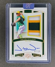 2025 National Treasures Clutch Factor Signatures Jacob Wilson RC Auto /10🔥⚾RPA
