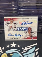 2022 Topps Baseball Stars Dual Autograph Mike Schmidt Steve Carlton /5