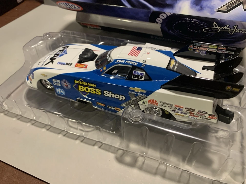 John Force 2018 Boss Shops Autographed 1:24 NHRA Diecast - Image 2 of 4