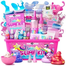 Fun Unicorn Glow-in-the-Dark Slime Kit - Perfect for Birthdays & Holidays