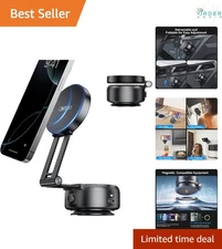 Magnetic Phone Holder Car Mount Adjustable Foldable for iPhone and Smartphones