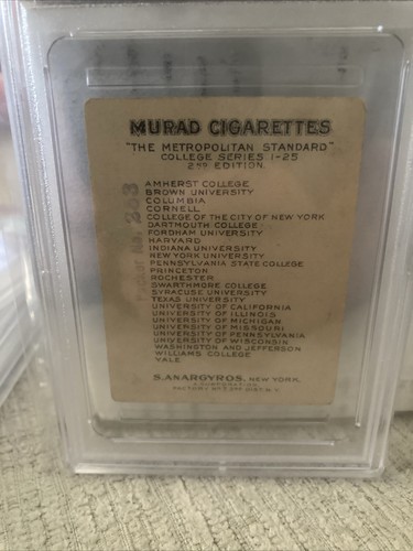 T51 Murad College Series Williams College 2nd Ed. PSA 1.5 Basketball Card - Picture 4 of 4