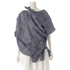 ISSEY MIYAKE 1984 cotton Brush tag tie-dye flat deformed shirt pullover tops...