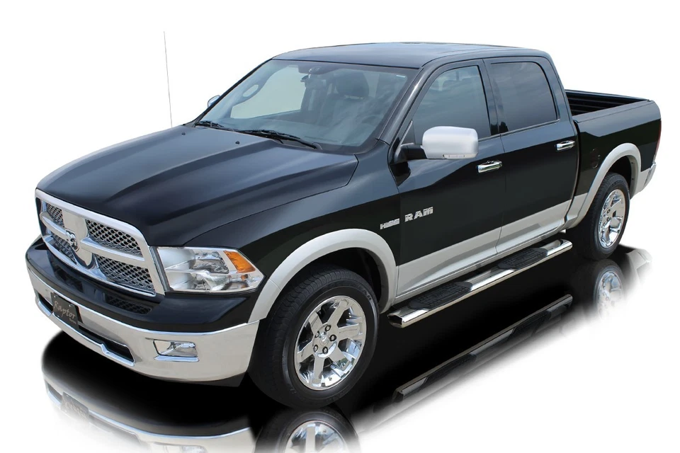 Raptor Series 5" Side Step Nerf Bars for 09-18 Dodge Ram 1500 Crew Cab Foto 2 de 4
