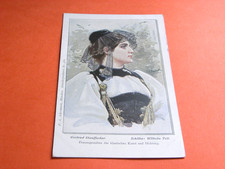 ORIGINAL  DOUBEK SIGNED ART NOUVEAU GLAMOUR POSTCARD - GERTRUD.