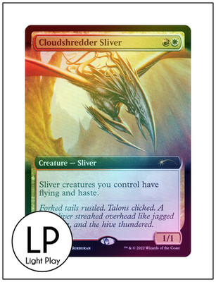 Cloudshredder Sliver, Extended Foil Secret Lair 660, Magic, MTG LP Light Play