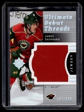 2007-08 UD Ultimate Collection Debut Threads James Sheppard RC Jersey 197/200