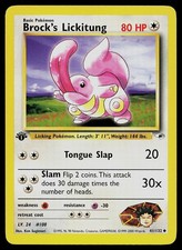Pokemon Card - Brock's Lickitung Gym Heroes 41/132 1st Edition Uncommon on eBay