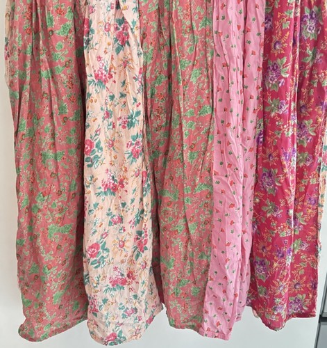 Vestido La Cera Floral Cottagecore Midi Para Mujer 2X Boho Pradera Patchwork Algodón - Imagen 22 de 23