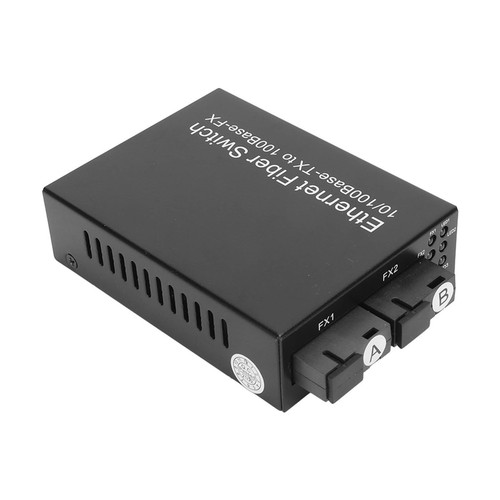 Ethernet Media Converter 100Mbps SC Single Fiber Singlemode RJ45 Port Fiber E DB - Photo 3/21