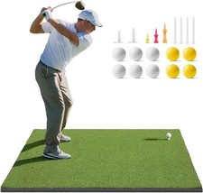 Golfguru Golf Mat, 5x4ft/5x5ft Dense Elite Golf Hitting Mats Practice with 10...