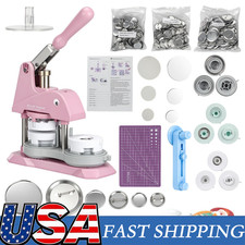 Button Maker Badge Pink Machine 1 1.25 2.25" 300pcs 25 32 58mm Parts Press Kit