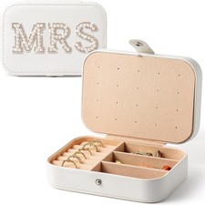 MRS Travel Jewelry Case for Bride Box Small Gold
