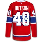 Lane Hutson Autographed Montreal Canadiens Fanatics Premium Jersey