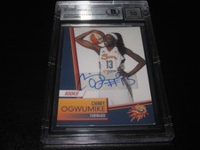 CHINEY OGWUMIKE AUTO 2014 RITTENHOUSE WNBA RC CARD BECKETT SLAB AUTO GRADE 10