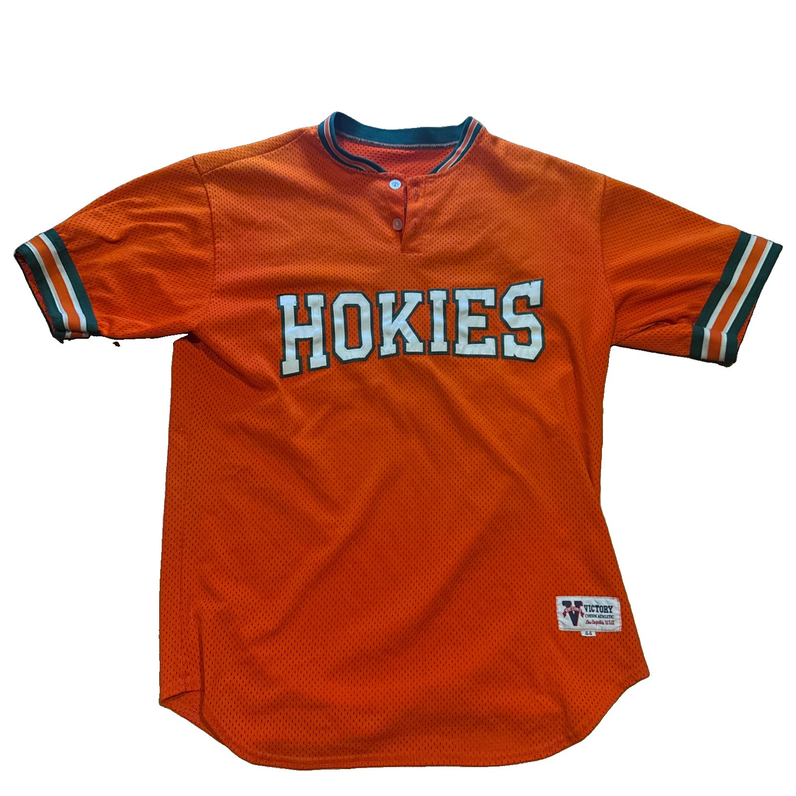 Virginia Tech Hokies #45 Game Used Orange Jersey Size 44