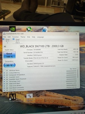 WD_BLACK SN7100 2TB PCIe Gen4 NVMe SSD M.2 2280 Für PS5 PC