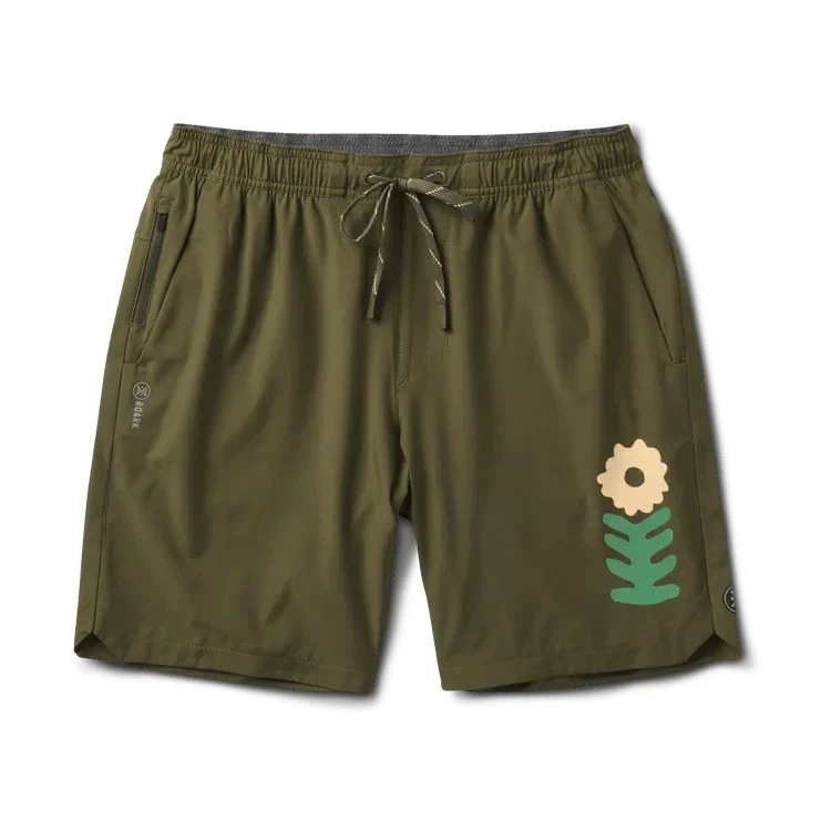 Roark Serrano 2.0 Men's Active Stretch 7" Shorts Military NEW Run Large #5802