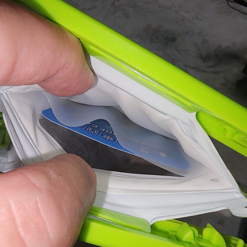 Rynapac nuovo telefono galleggiante impermeabile 8x5 borsa asciutta cordino rosa giallo verde tasca - Foto 4 di 4