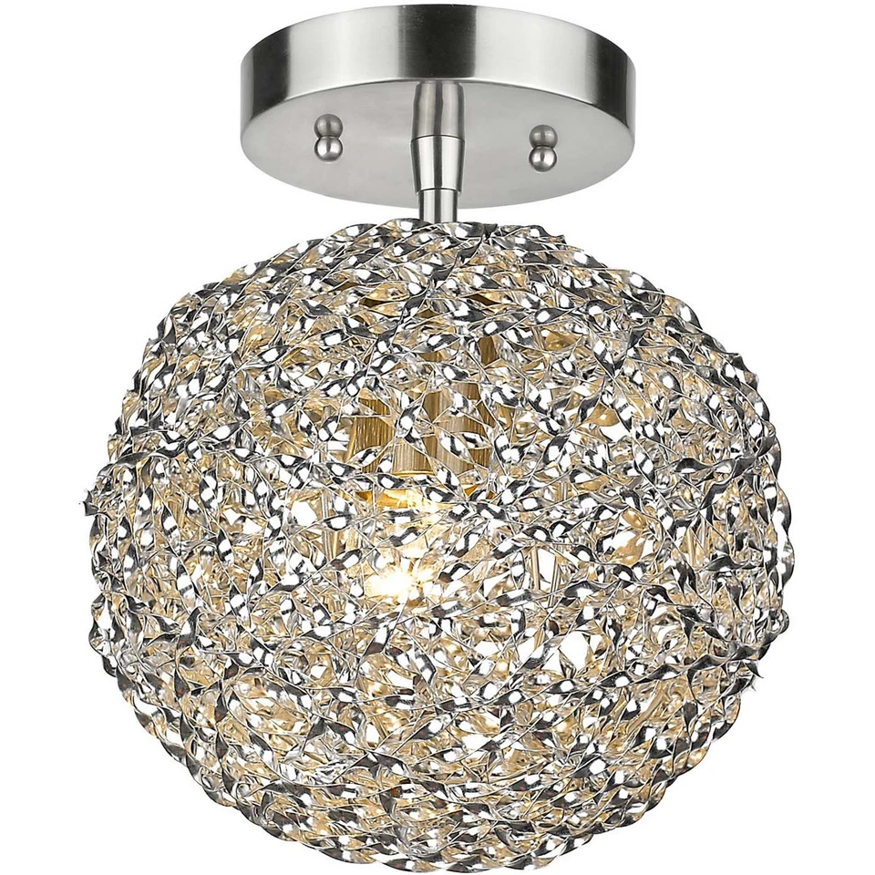 Trend Lighting BW6031 Snow Flush Mount Brushed Nickel - Image 2 of 2