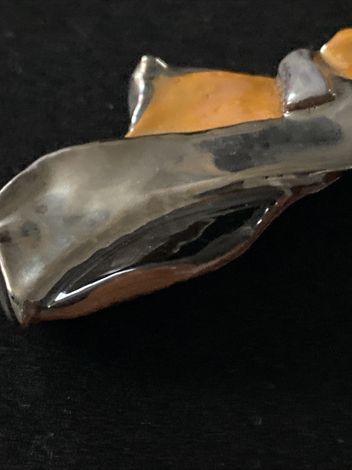 1990’s Unique Handmade Artesian Ceramic Metallic … - image 4