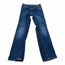 Old Navy Kids Boys Straight Cut Denim Jeans Blue Size 10 Regular, Built In Flex