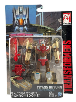 Transformers Titans Return Deluxe Class Autobot Stylor & Chromedome 2015 Figure