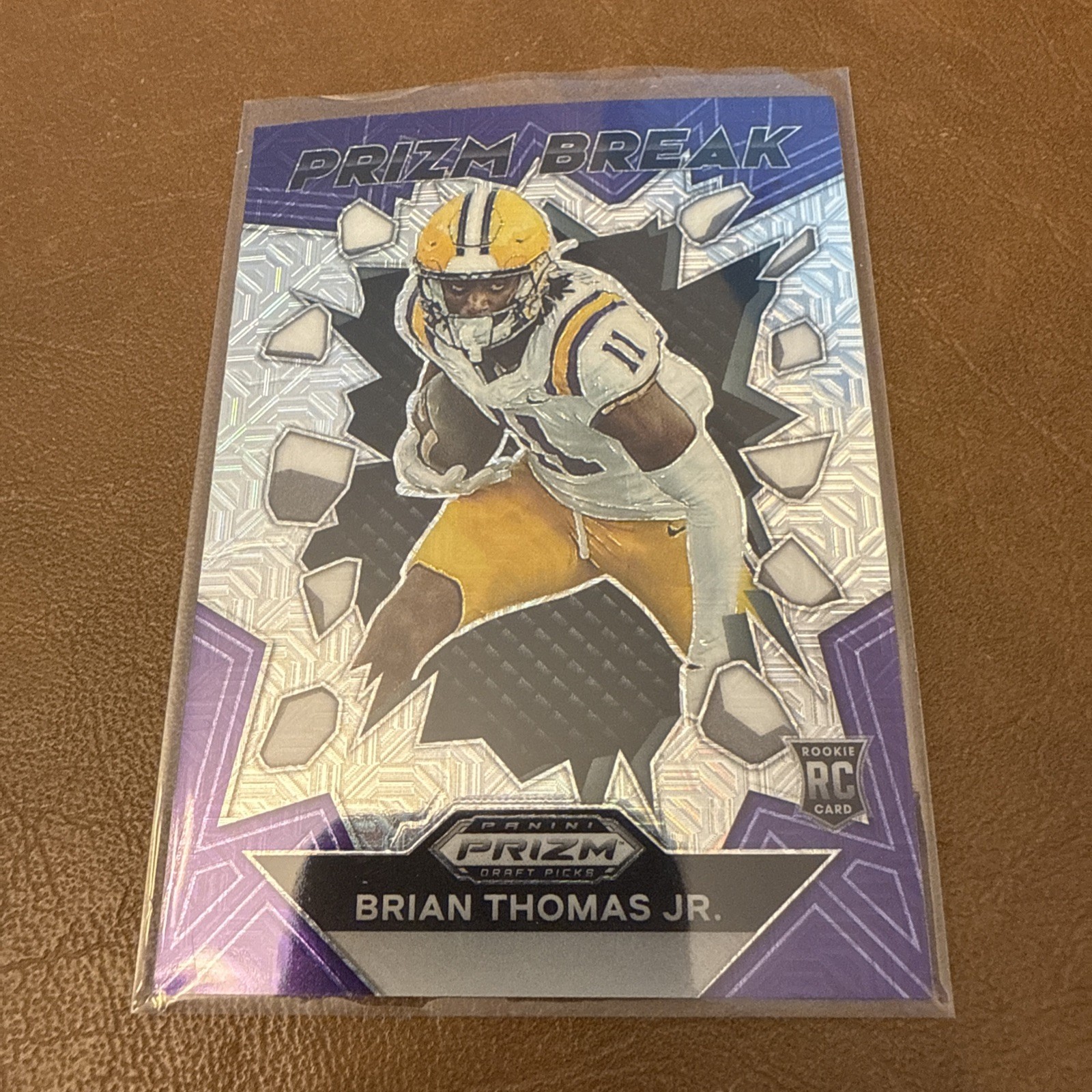 2024 Prizm Draft Picks - Prizm Break Purple Mojo Brian Thomas Jr. /25 #PB-BTJ