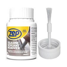 Zep Silicone Sealant Remover 100ml Gel Bathroom Caulk Cleaner Brush Cap UK