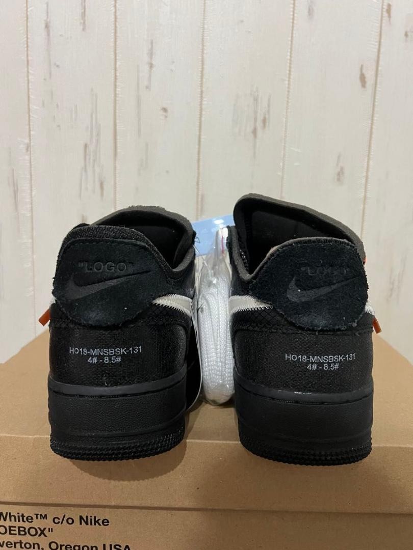 OFF WHITE X NIKE Uomo 8.5US Off White X Air Force 1 basso nero