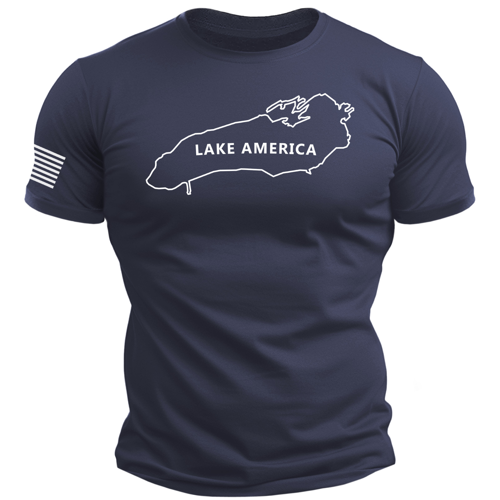 LAKE AMERICA T-Shirt - usa 250 patriotic maga trump 2028 S-XXL 4 Colors